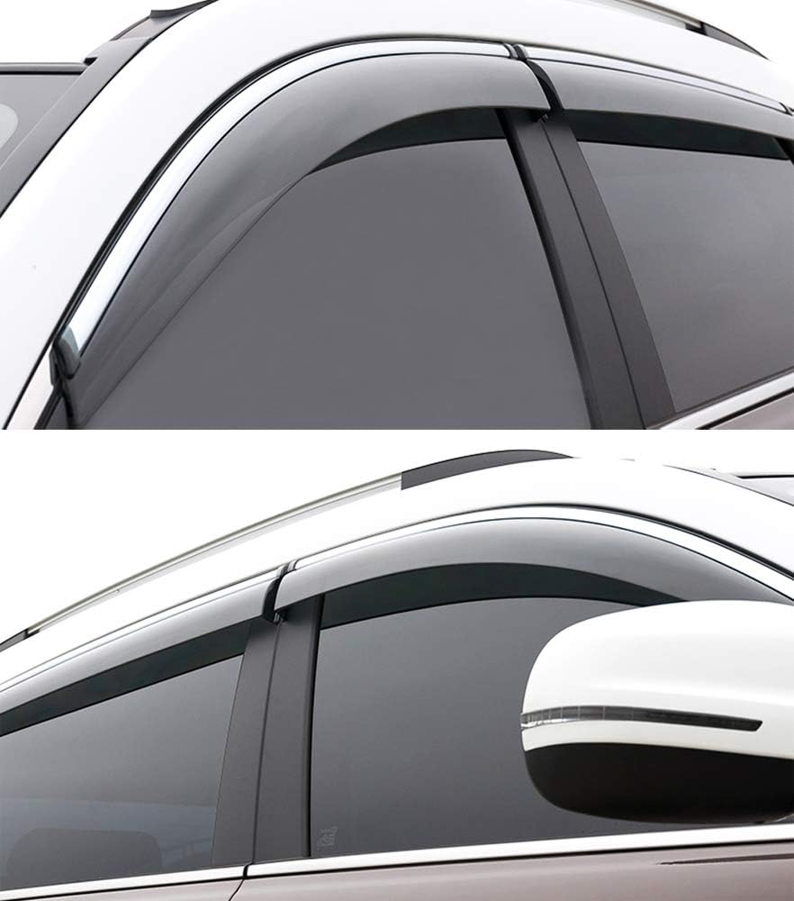 Car Window Visor Vent Shade Deflector Sun/Rain Guards Pack of 2 R267206