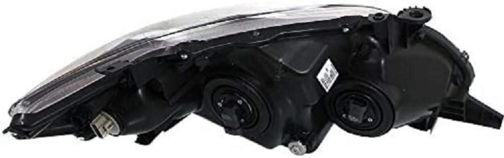 Headlight Assembly for Toyota Corolla 2011 2012 2013 Passenger Side Black w/Bulbs DOT Certified Q25918