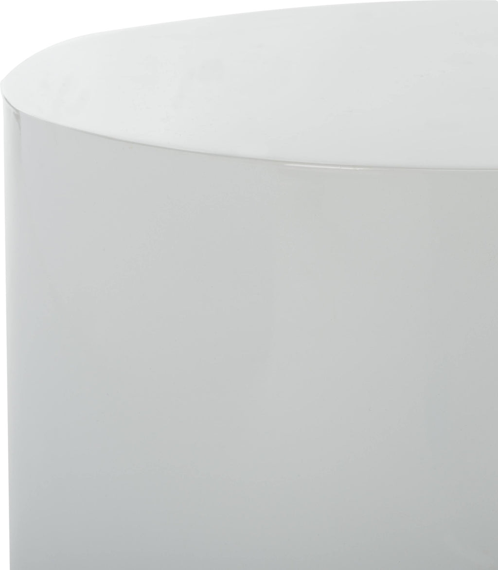 White/Gold Round Side Table Z7873