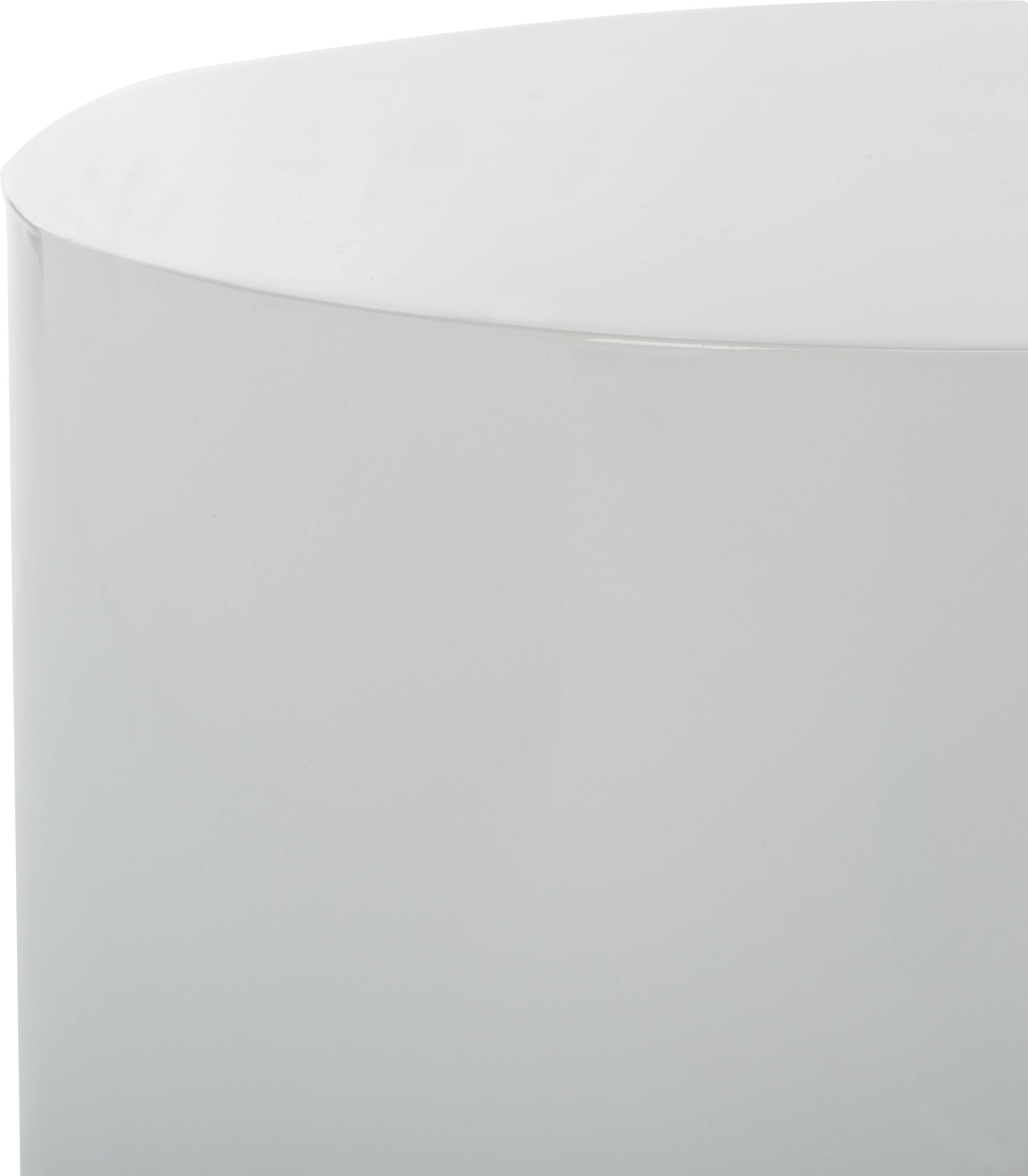 White/Gold Round Side Table Z7873
