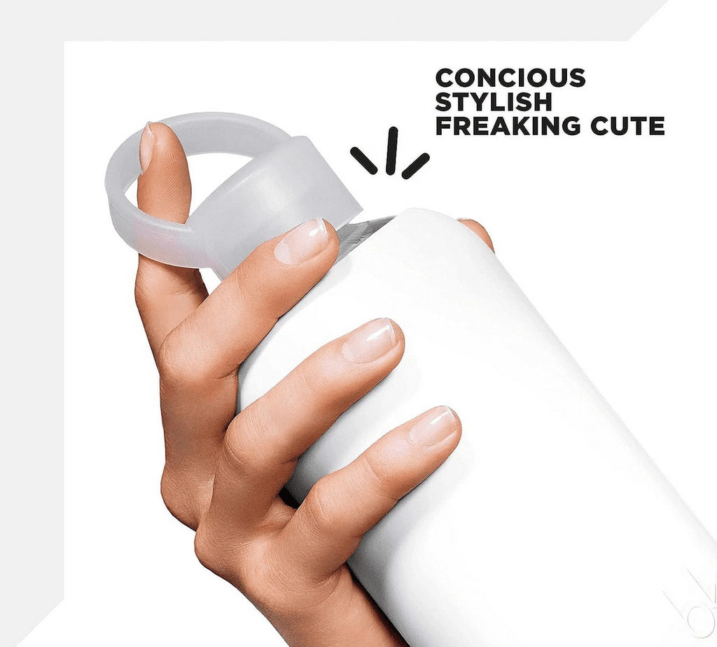 16oz Glass Water Bottle with Removable Silicone Sleeve I4895