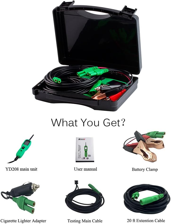 12V-24V Circuit Tester Probe Kit with LED Flashlight T25258