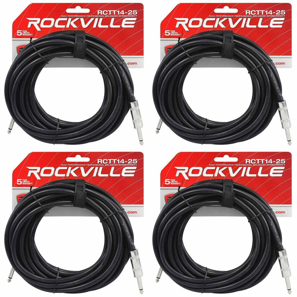 25& 14 AWG 1/4x22 TS to 1/4x22 TS Pro Speaker Cable V954380