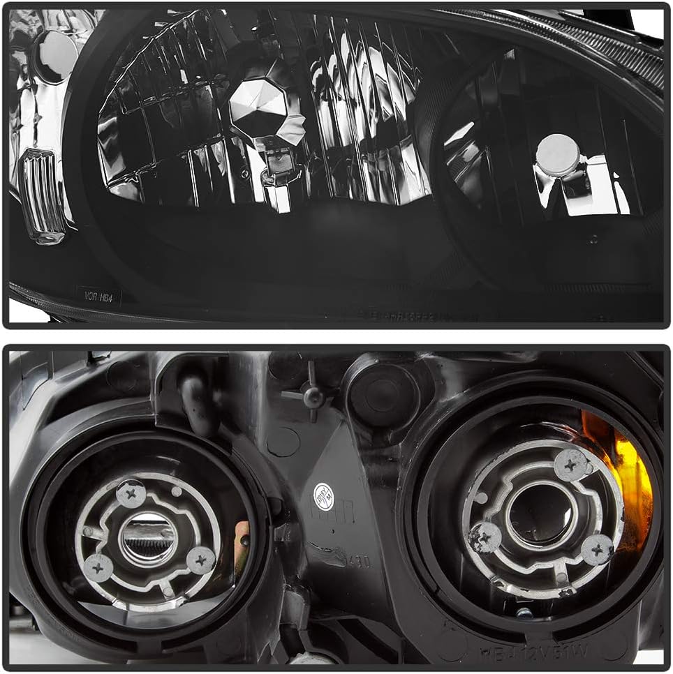 JDM Black Headlamps Set D447