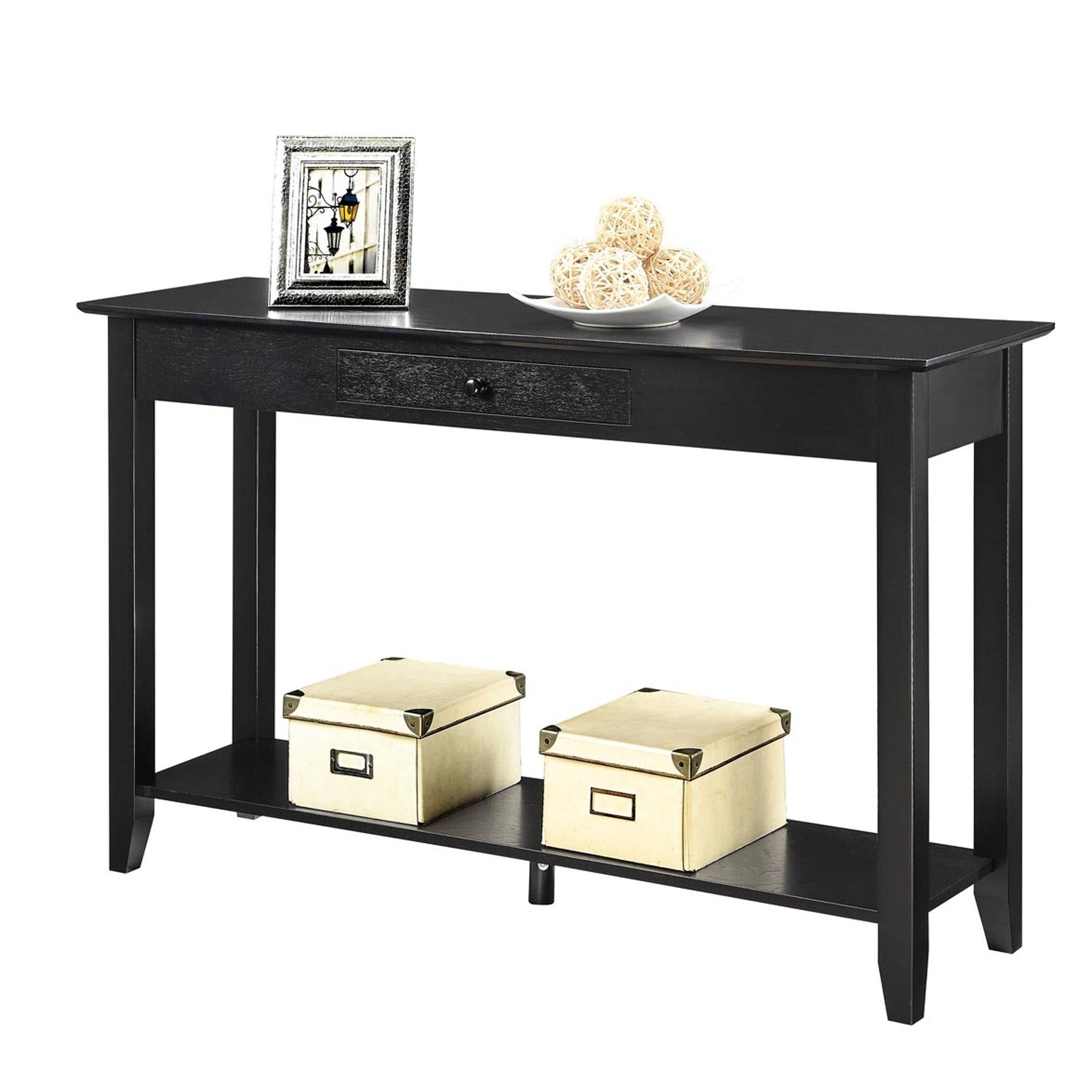 Espresso Single-Drawer Console Table L486