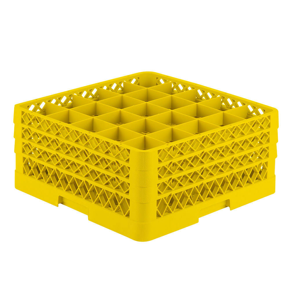 Yellow 25 Compartment Rack with 3 Extenders and Open Extender N74778
