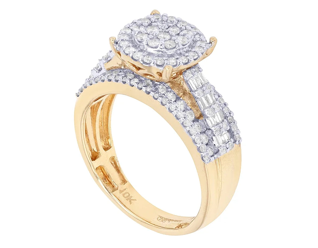 10K Yellow Gold Diamond Engagement Ring Z24351