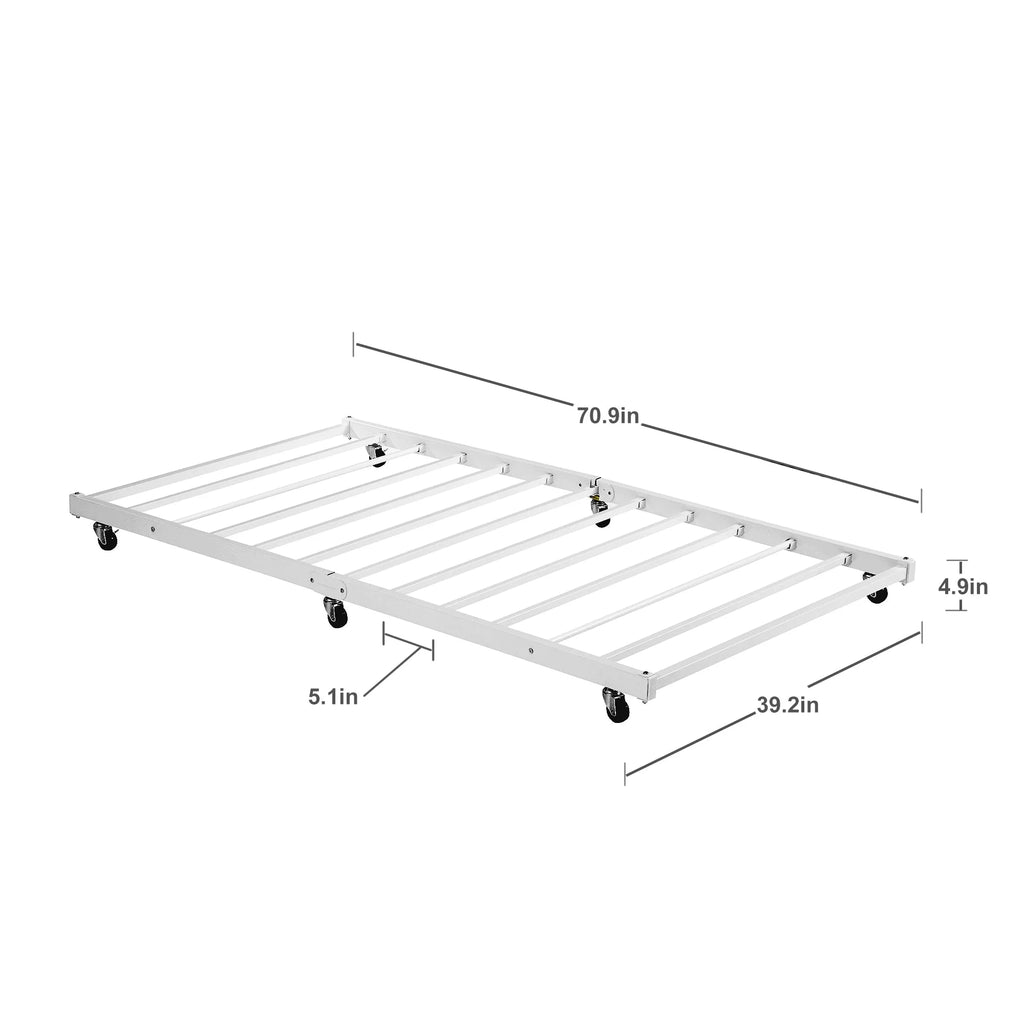 Twin White Trundle S644