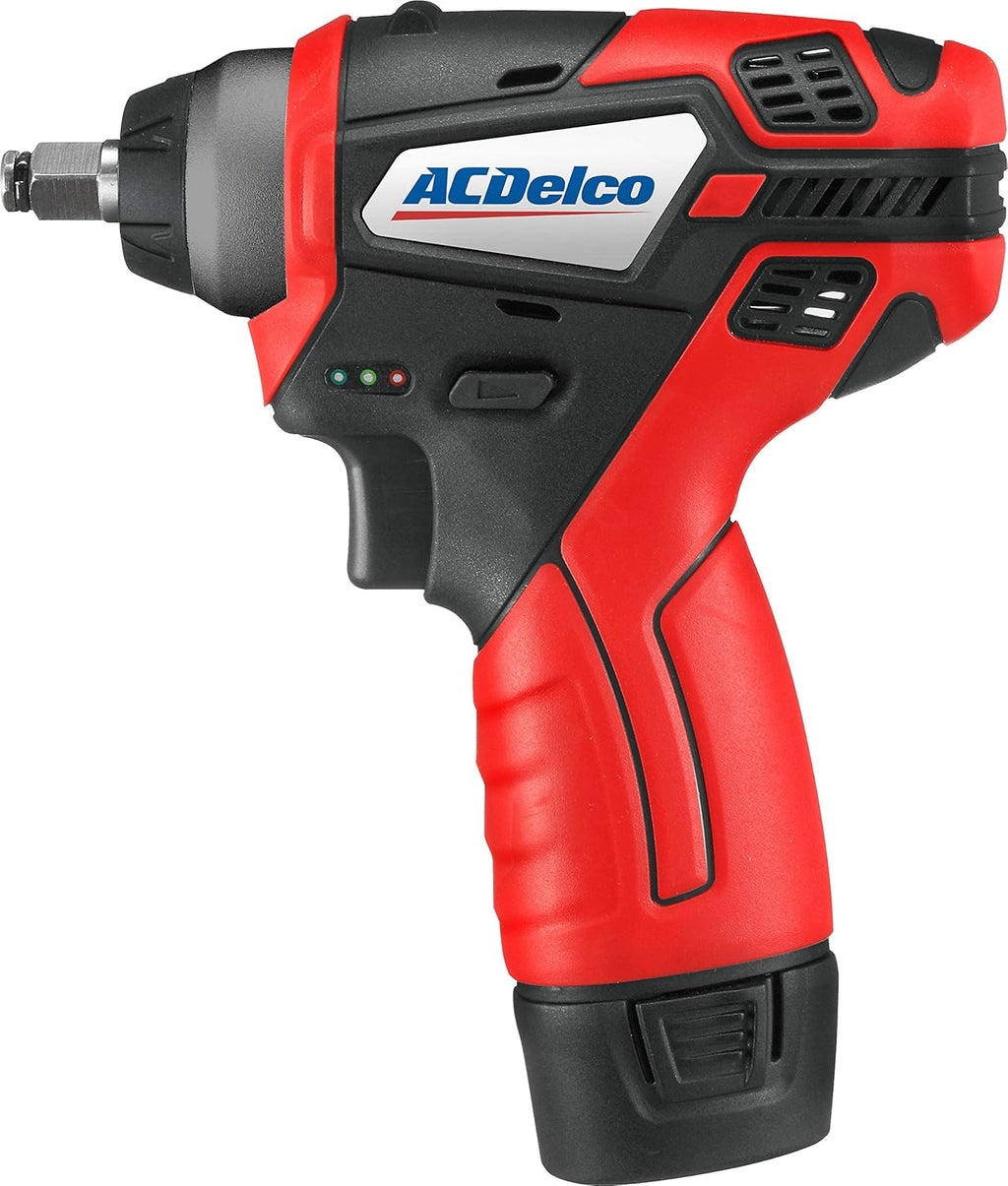 12V Cordless Li-ion 3/8” Impact Wrench Tool Kit with 2 Batteries C5896