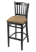 30x22 Bar Stool with Black Finish and Canter Sand Seat G449