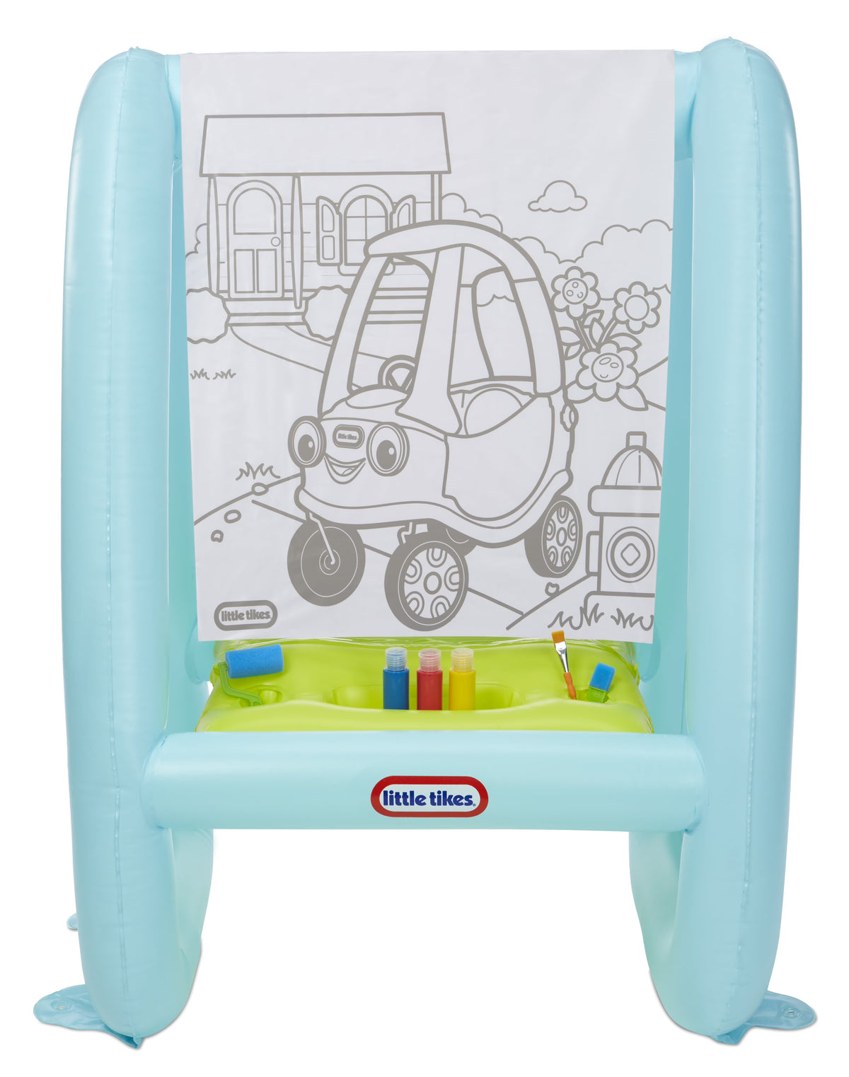 3-in-1 Paint & Play Backyard Easel Inflatable Outdoor Art with Accessories O9533