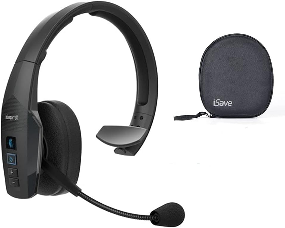 Noise Cancelling Wireless Bluetooth Headset with Carrying Case K61837