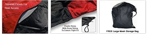 RED/Black Trailerable Jet Ski Covers with Storage Bag H71319
