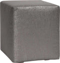 Metallic Graphite Glam Zinc Gray Polyester Cube V46492