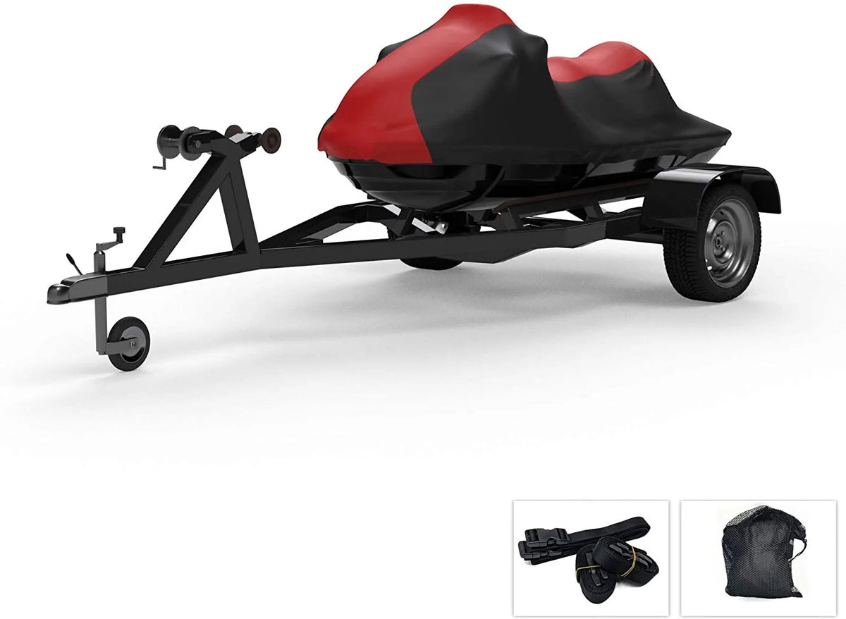 RED/Black Trailerable Jet Ski Covers with Storage Bag H71319