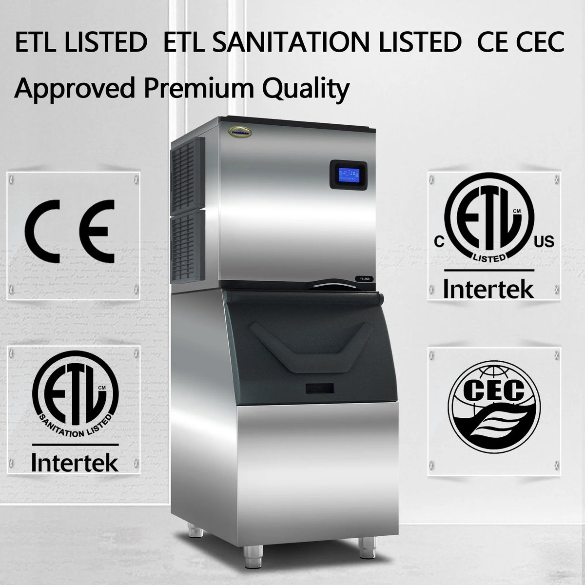 Commercial Ice Maker Machine with Stainless Steel Compressor A14087