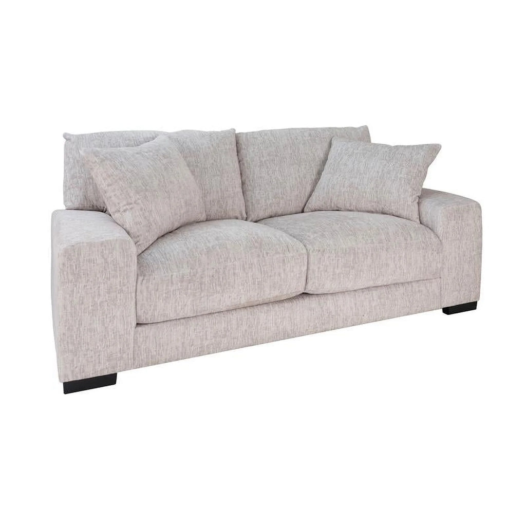 Cream Microfiber Loveseat M42956