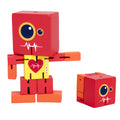 Red Wooden Robot Puzzle Toy C393726