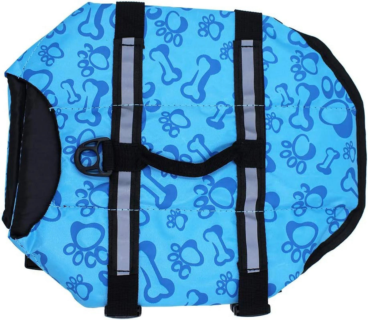 Blue Reflective Stripes Dog Life Jacket A583