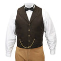 Walnut Brown Cotton Notch Collar Work Vest Size XL N70530
