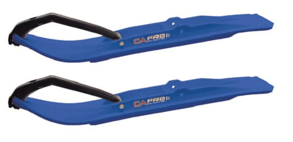 Blue XT Snowmobile Skis with 10" Round Bars Complete Kit J942266