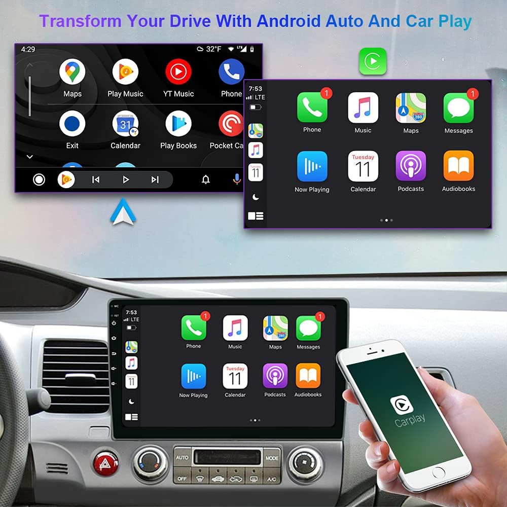 10.1 Inch IPS Touch Screen Car Stereo Head Unit with Bluetooth WiFi J643
