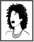 Black Framed Canvas Print N478