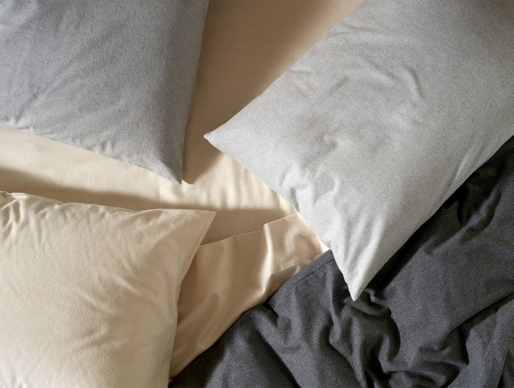 Full Organic Flannel Fitted Sheet Alpine White V57030