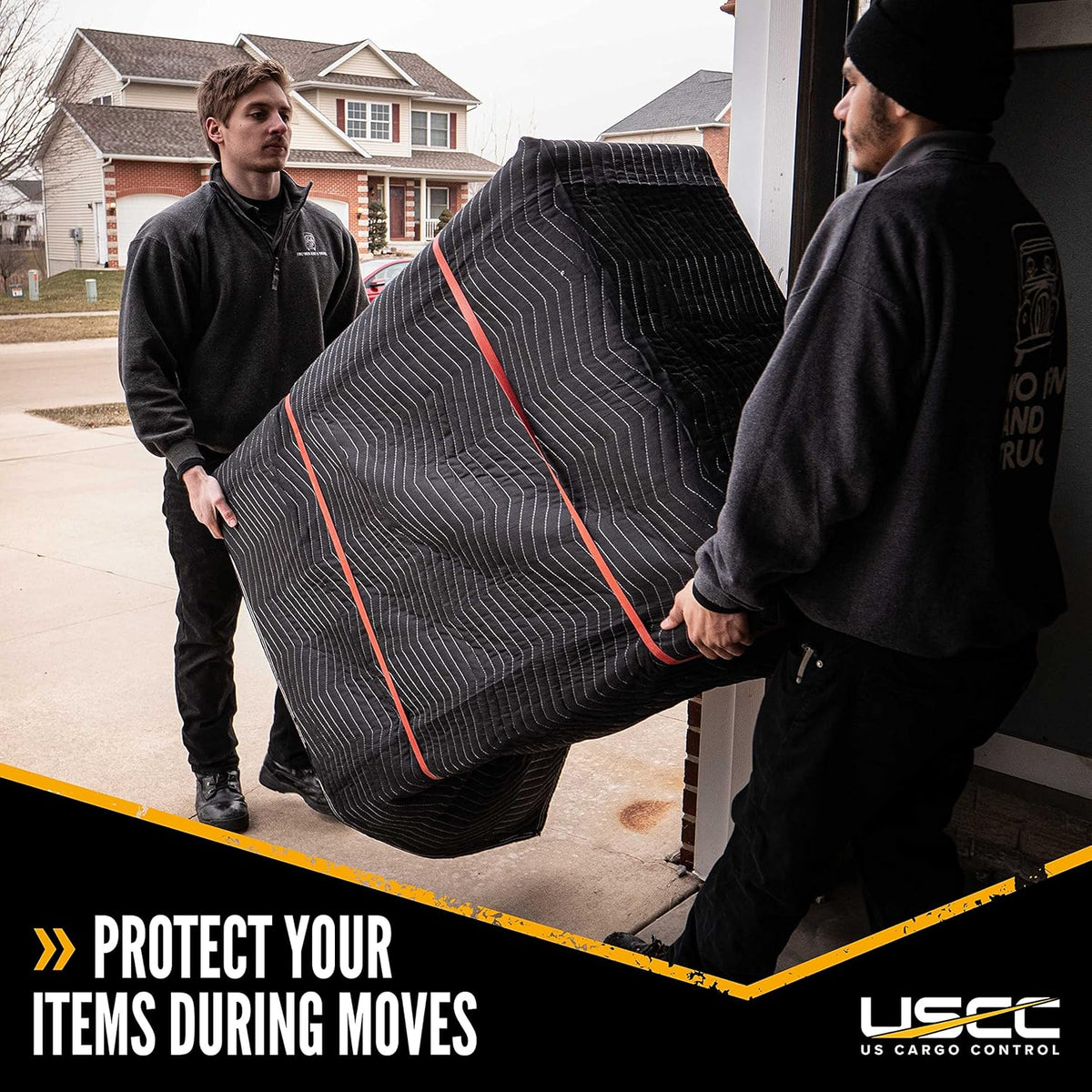 Moving Blanket 80 x 72 Inches Black Polyester (4) H5567