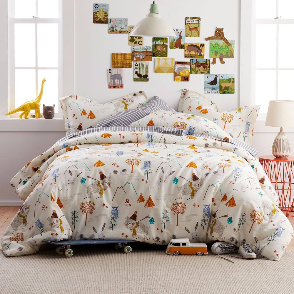 Twin Organic Cotton Percale Comforter J761