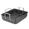 Hard Anodized 16-inch Roasting Pan with Nonstick Rack T230