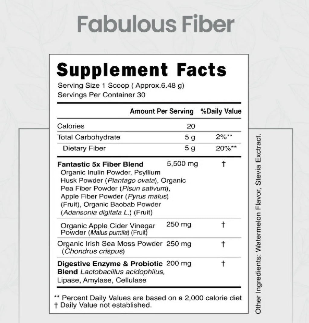 Fabulous Fiber with Irish Sea Moss A85292