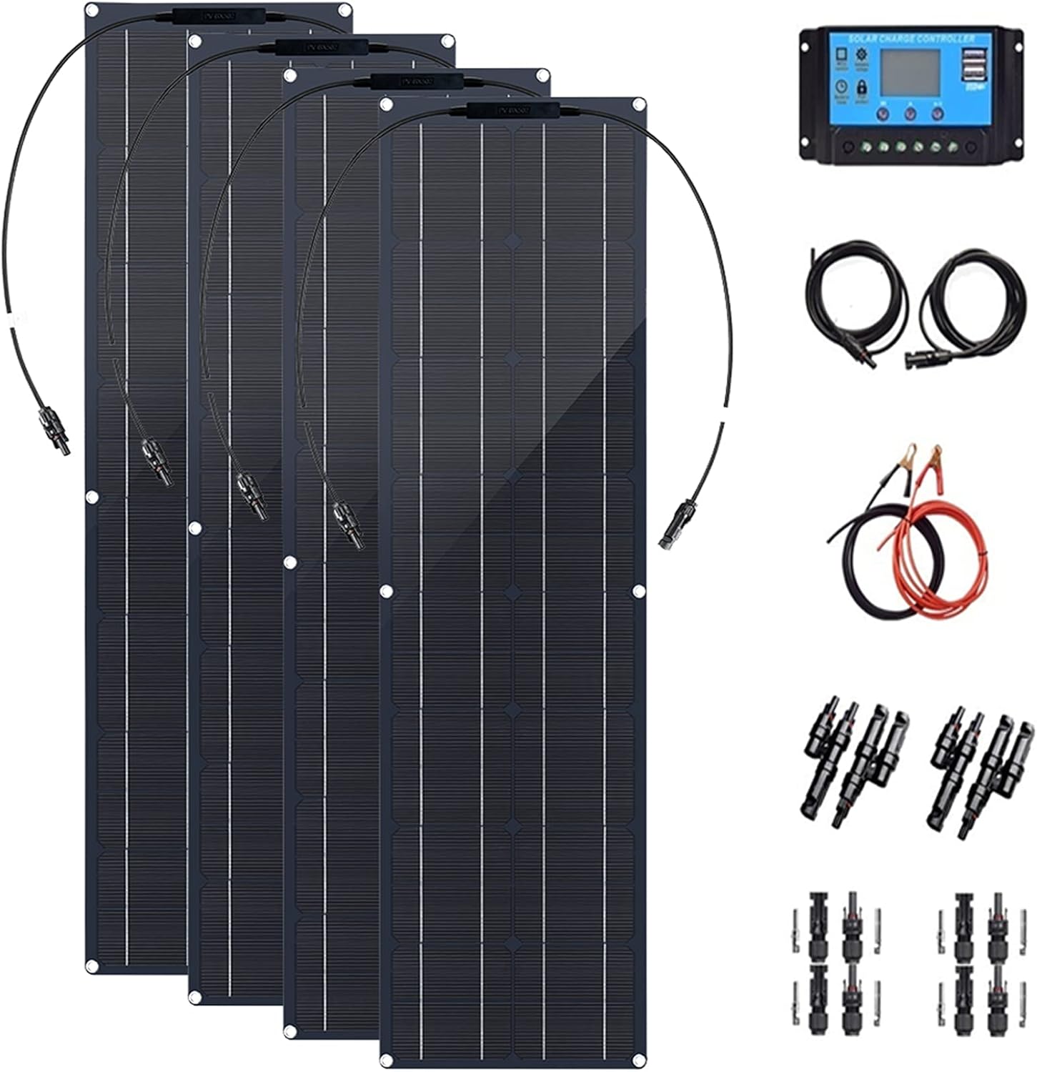 800W Flexible Monocrystalline Solar Panel Kit with 40A Controller H312