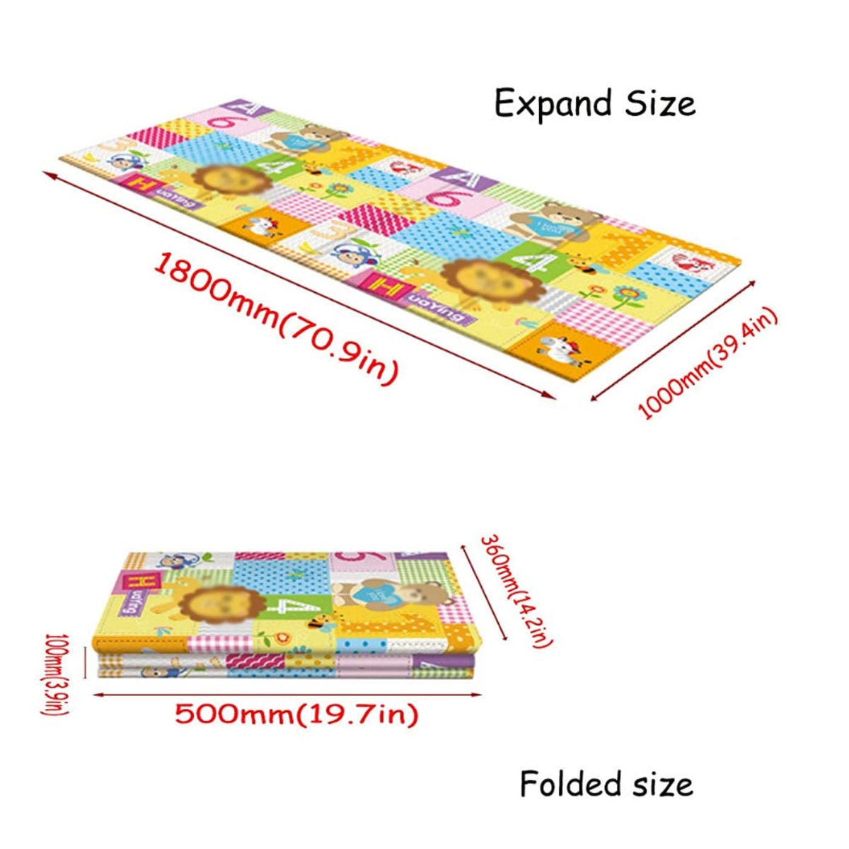 Waterproof Non-Slip Baby Play Mats (70.9in*39.4in) M691328