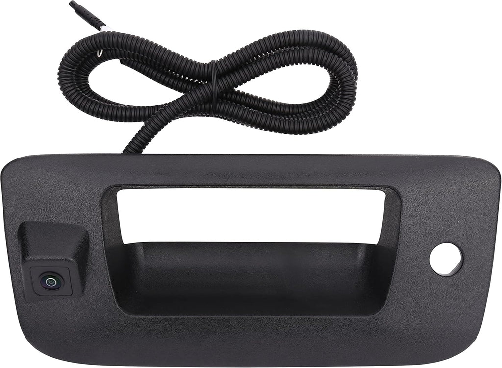 Replacement Tailgate Handle Trim Bezel with Backup Rear View Camera, Black, Pack of 2 M466357