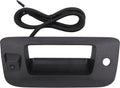 Replacement Tailgate Handle Trim Bezel with Backup Rear View Camera, Black, Pack of 2 M466357