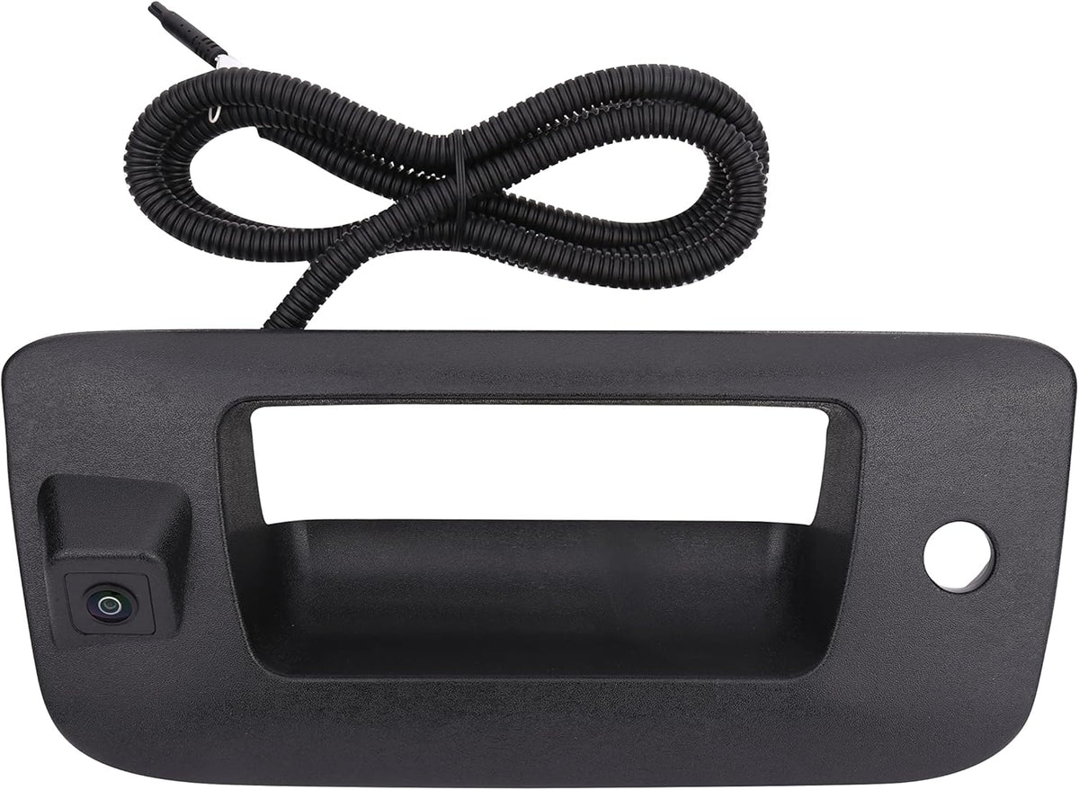 Replacement Tailgate Handle Trim Bezel with Backup Rear View Camera, Black, Pack of 2 M466357