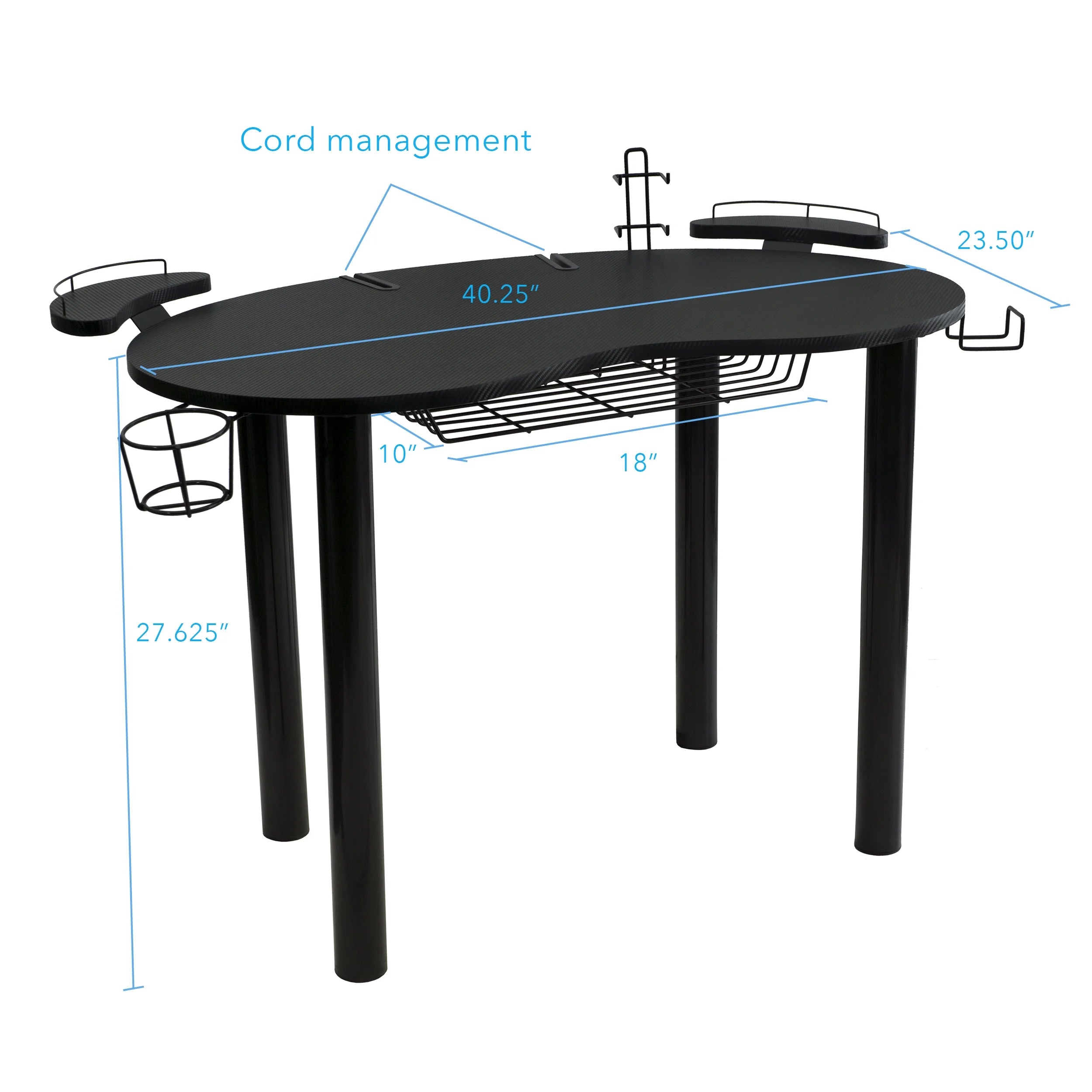 Black Gaming Desk P3728
