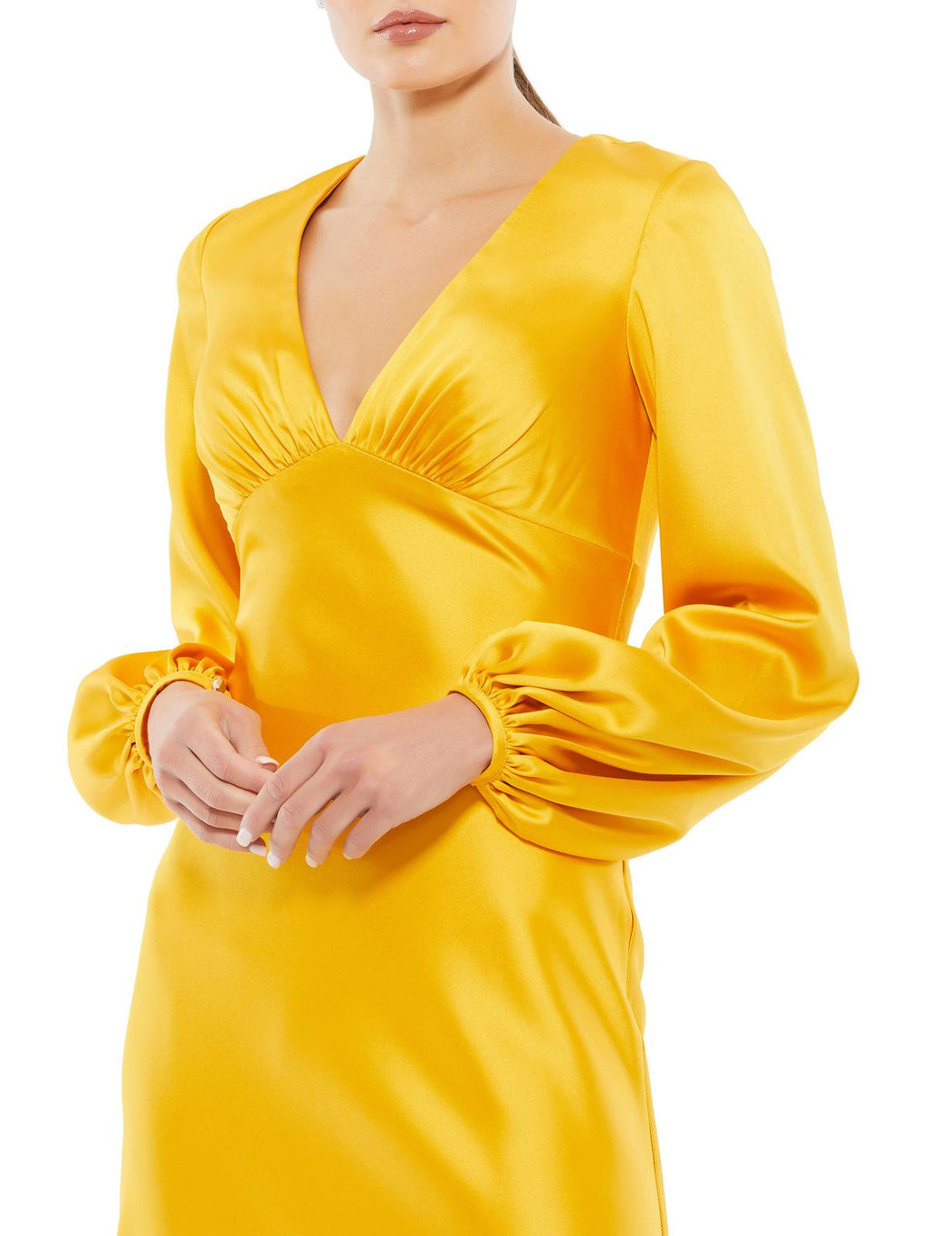 Satin Maxi Evening Dress I465