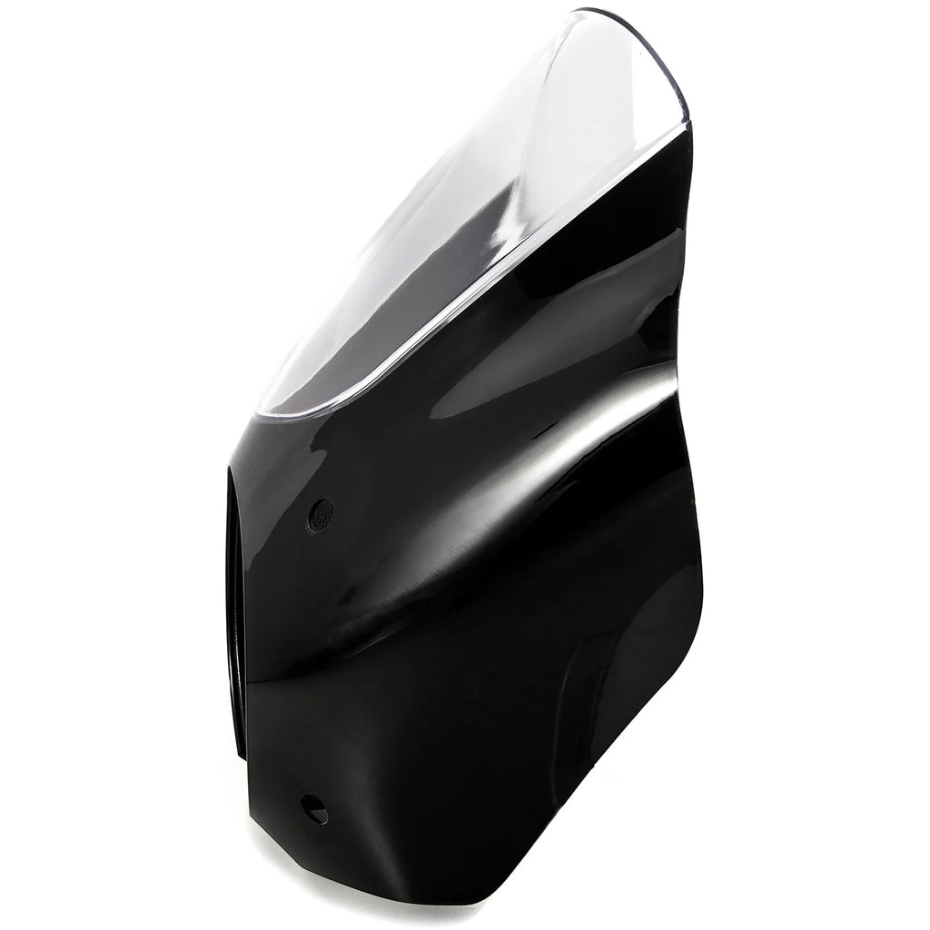 Black & Clear Quarter Fairing Windshield Kit with Fork Mounting Hardware Q818