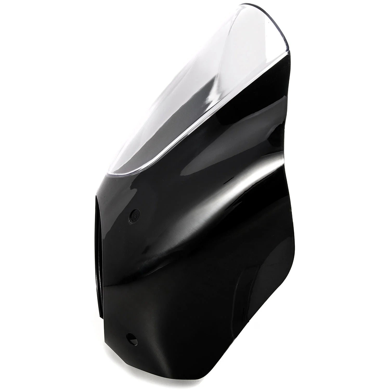 Black & Clear Quarter Fairing Windshield Kit with Fork Mounting Hardware Q818