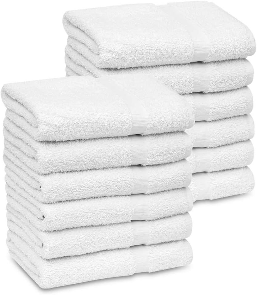 36 White Economy Bath Towel 24x50 Inches, 1 Dozen N69704