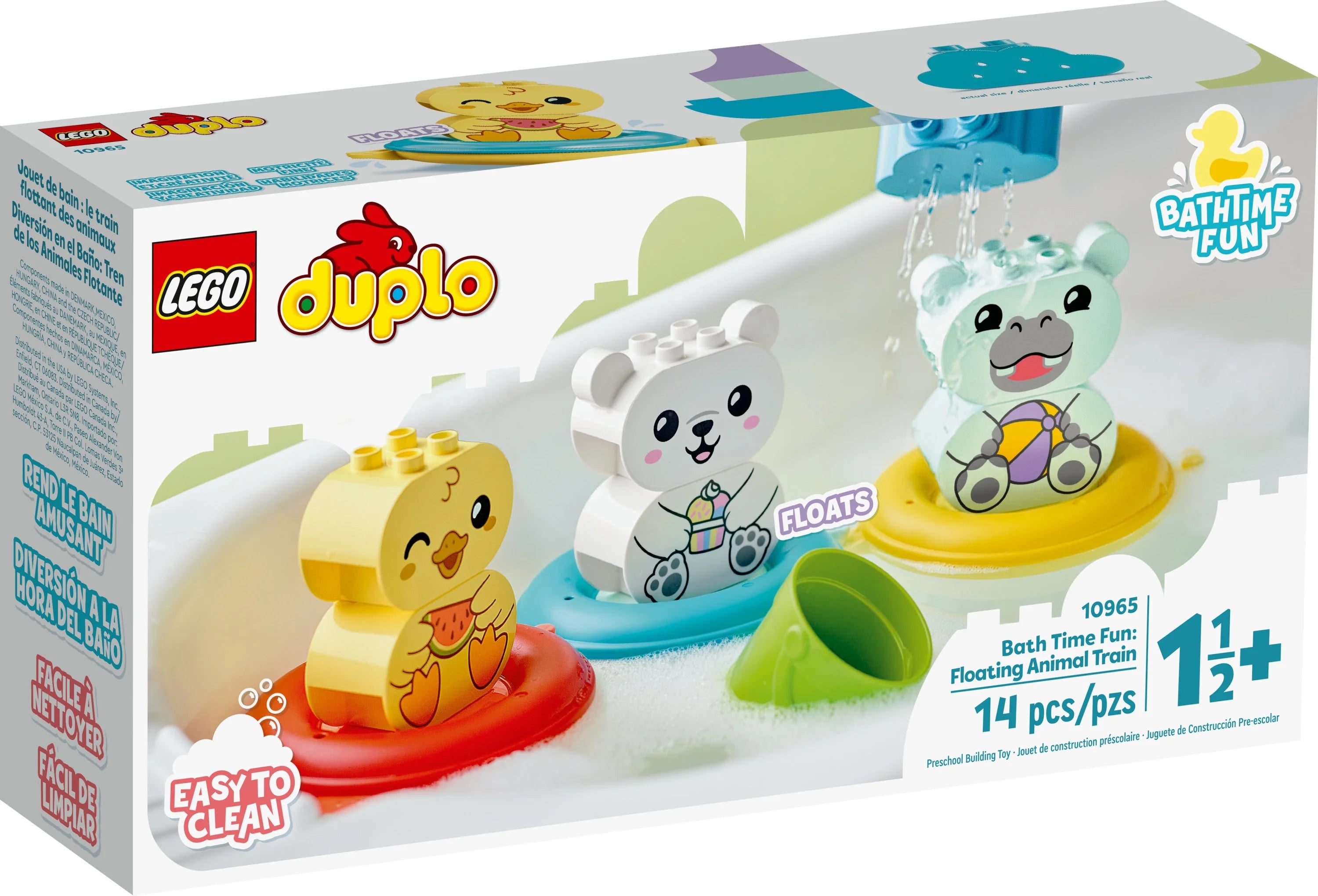 Bath Time Fun Floating Animal Train Bathtub Water Toy C494240