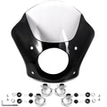 Black & Clear Quarter Fairing Windshield Kit with Fork Mounting Hardware Q818