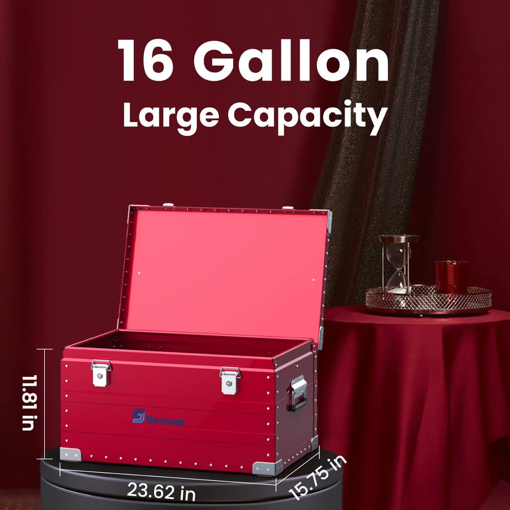 Red Aluminum Hard Protective Carrying Case F815580