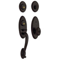 Two-Point Lock Full Dummy Handleset Egg Knob Distressed Oil Rubbed Bronze C48445