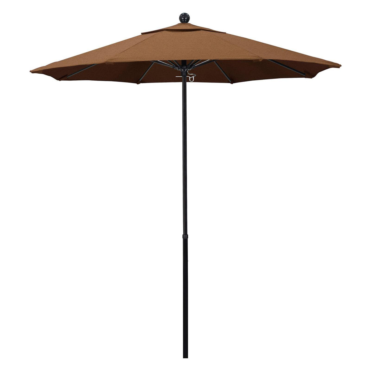 Teak Fiberglass Patio Umbrella G925