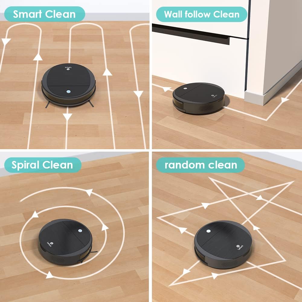 Robot Vacuum and Mop with 2200Pa Suction, 11" Small Body O807398