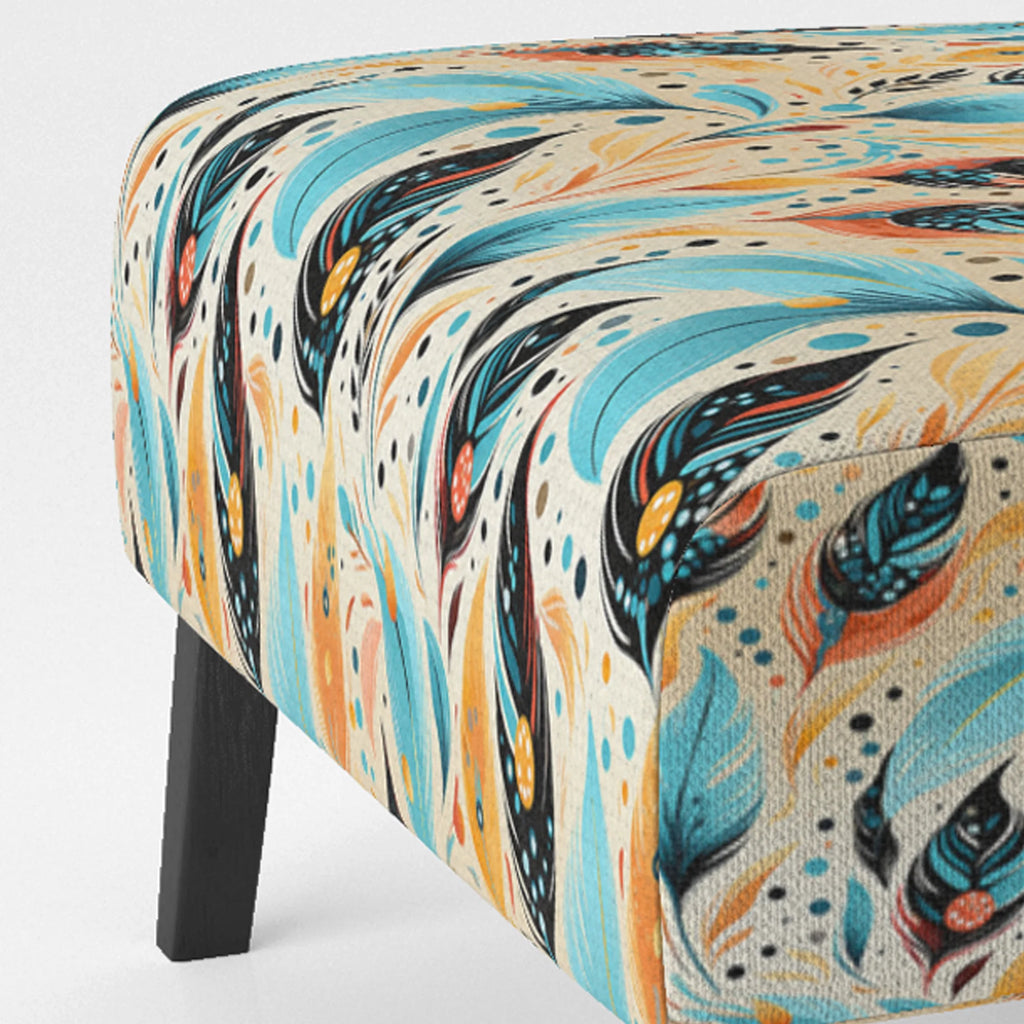 Upholstered Boho Accent Chair and Arm Chair D4361