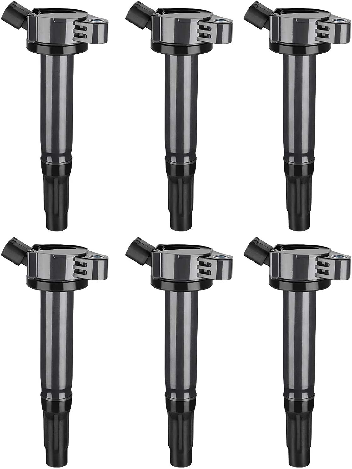 Ignition Coil 6-Pack Compatible with Toyota Avalon Camry Highlander RAV4 Sienna Venza, ES350 IS350 RX350 RX450h, Lotus Evora V6 3.5L Pack of 2 W7560